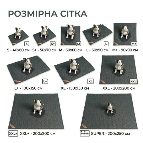 Многоразовый непромокаемый коврик для собак 100х150 см